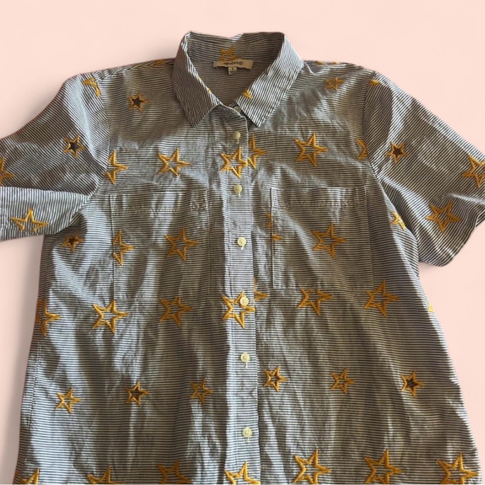 Madewell Button Up Star Blouse - Picture 6 of 6